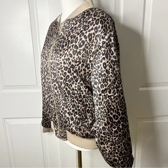 NWT Sanctuary Monroe Sateen Long Sleeve Bomber Jacket (size large) - Picture 8 of 11